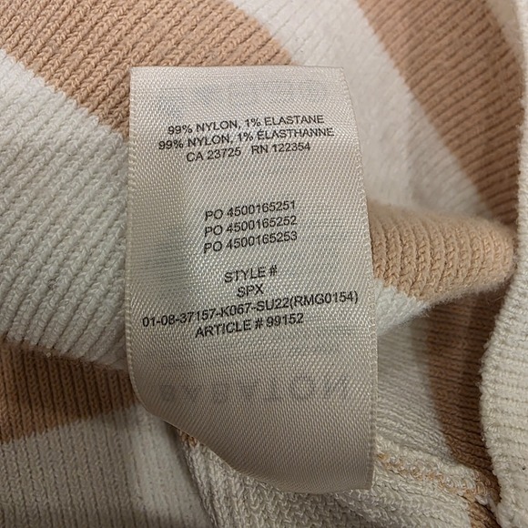 Babaton Women Mini Bodycon Tank Dress Size S Striped Square Neck Sleeveless - Picture 8 of 13